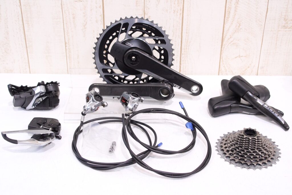 SRAM（スラム）｜RED etap AXS D1 2x12s HRD 電動変速 油圧式 QUARQ 両足計測グループセット 165mm 48/35T｜美品｜買取金額 155,000円