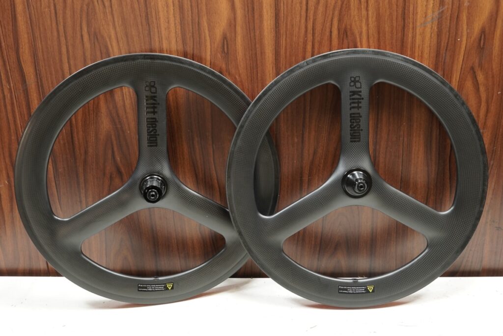 Carbon Tri-Spoke RIM シマノ11/12s クリンチャー 20インチ 3本バトン カーボンホイールセット